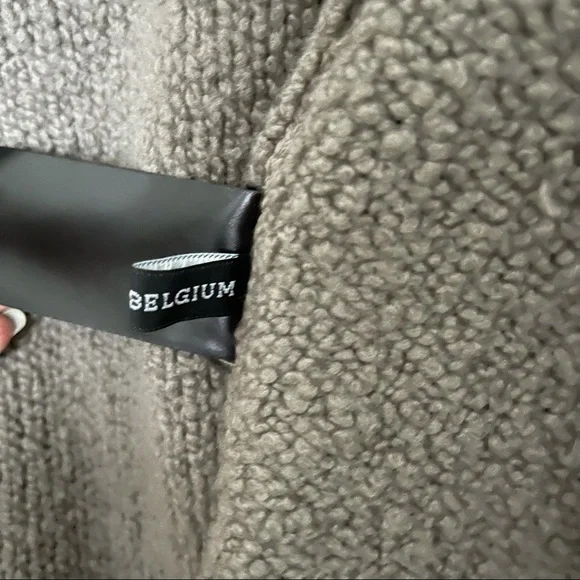 Taupe Asymmetrical Knit Vest - Picture 8 of 13